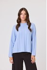 ABBIE CASHWOOL KNIT - aqua blue